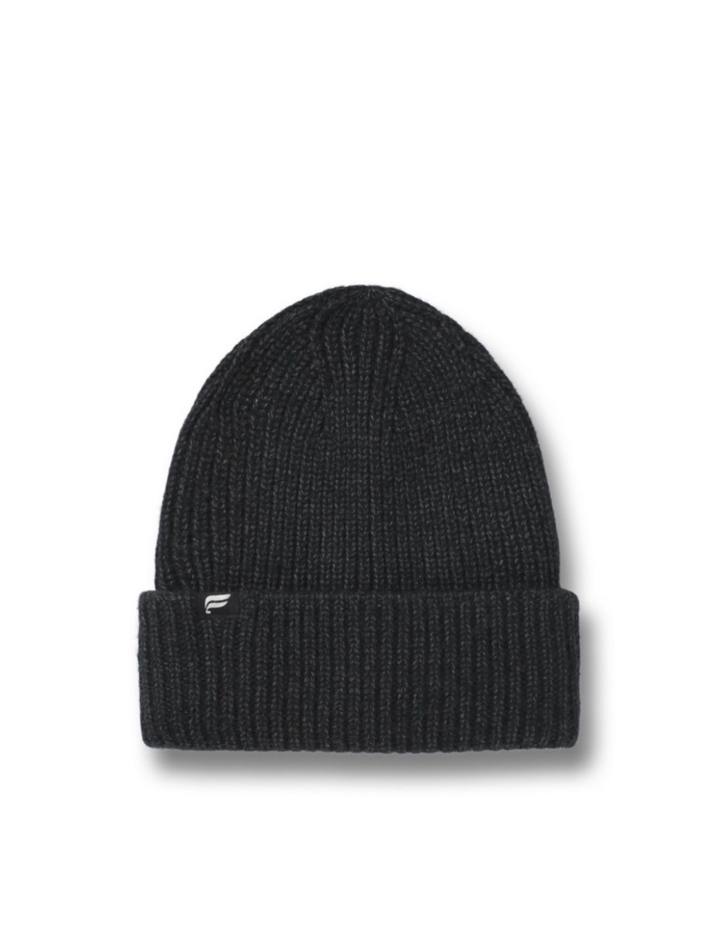 Fabletics Ribbed Knit Beanie with Folded Cuff - Black NWOT